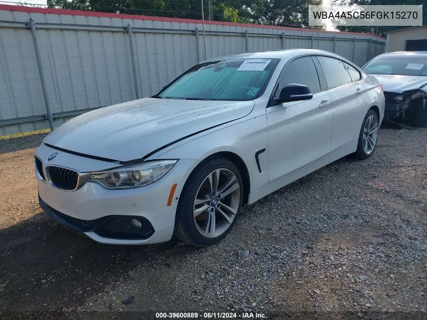 2015 BMW 428 Gran Coupe VIN: WBA4A5C56FGK15270 Lot: 39600889