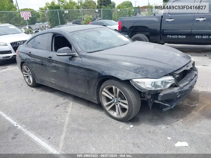 2015 BMW 428 Gran Coupe VIN: WBA4A9C53FD416827 Lot: 39602423