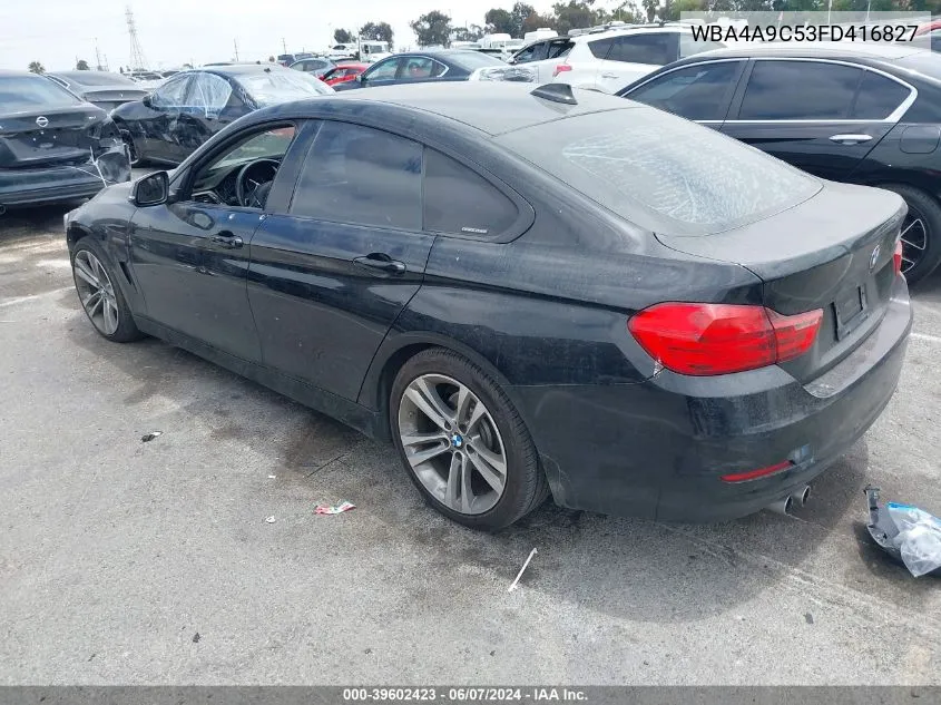 2015 BMW 428 Gran Coupe VIN: WBA4A9C53FD416827 Lot: 39602423