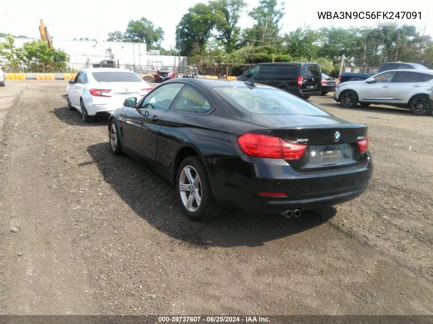 2015 BMW 428I xDrive VIN: WBA3N9C56FK247091 Lot: 39737607