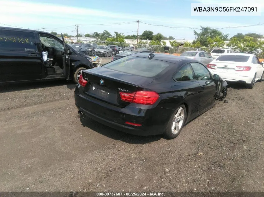 2015 BMW 428I xDrive VIN: WBA3N9C56FK247091 Lot: 39737607