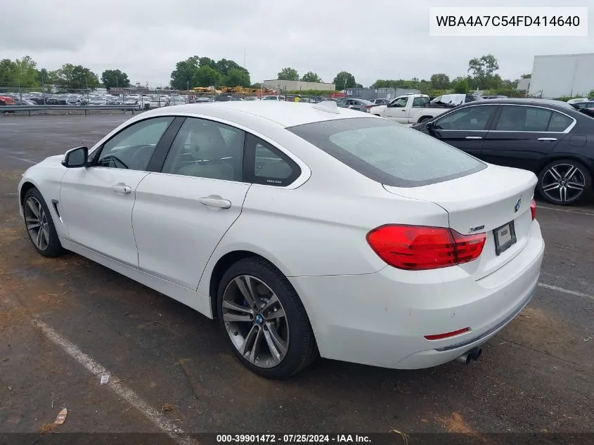 2015 BMW 428 Gran Coupe xDrive VIN: WBA4A7C54FD414640 Lot: 39901472