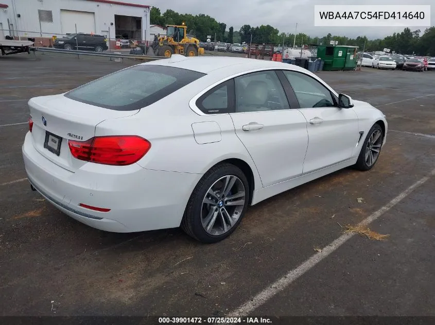 2015 BMW 428 Gran Coupe xDrive VIN: WBA4A7C54FD414640 Lot: 39901472