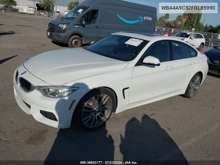 2015 BMW 428 Gran Coupe VIN: WBA4A9C52FGL85990 Lot: 39923177