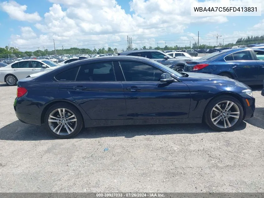 2015 BMW 428 Gran Coupe xDrive VIN: WBA4A7C56FD413831 Lot: 39927033