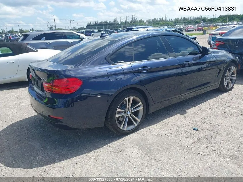 2015 BMW 428 Gran Coupe xDrive VIN: WBA4A7C56FD413831 Lot: 39927033