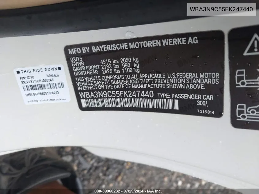 WBA3N9C55FK247440 2015 BMW 428I xDrive