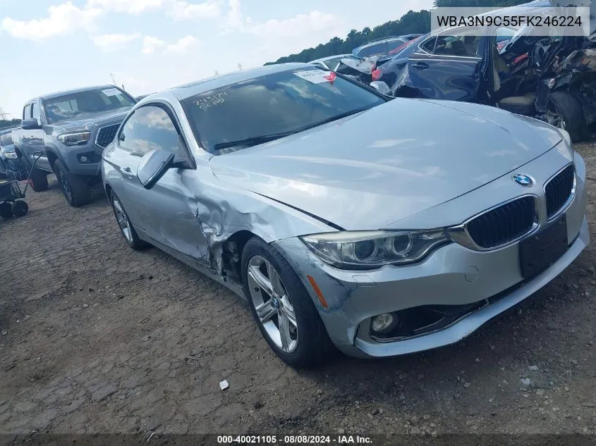 2015 BMW 428I xDrive VIN: WBA3N9C55FK246224 Lot: 40021105