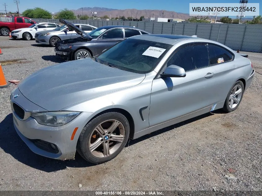 2015 BMW 428I VIN: WBA3N7C53FK225442 Lot: 40155186