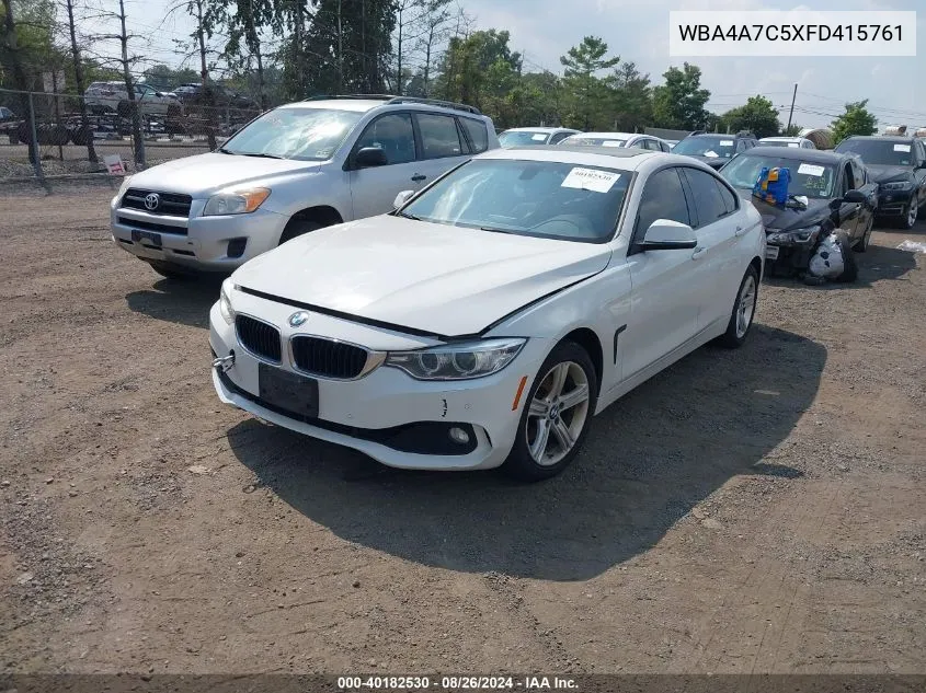 WBA4A7C5XFD415761 2015 BMW 428 Gran Coupe xDrive