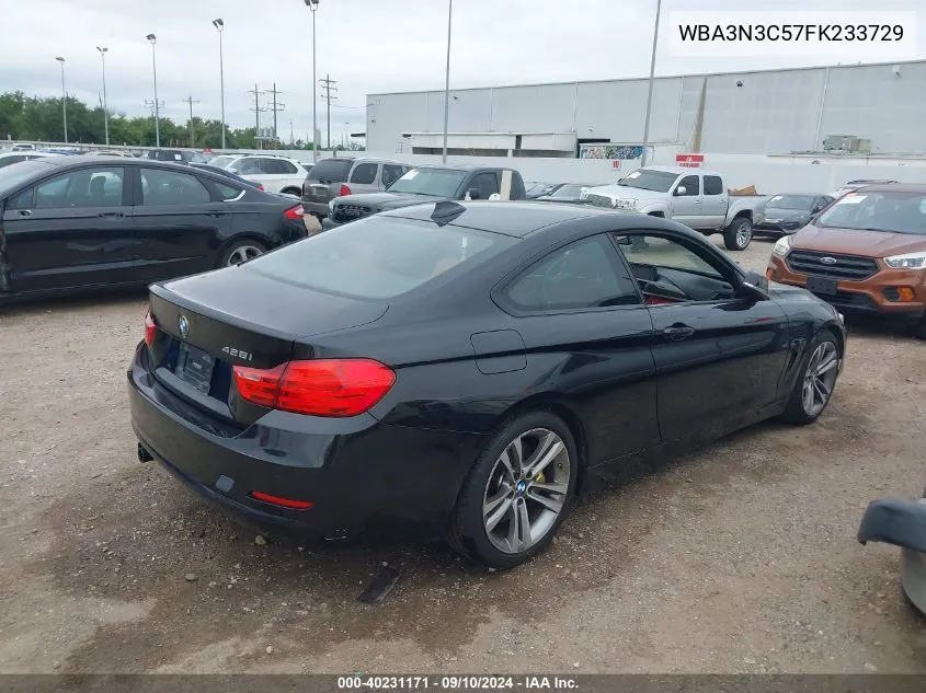 2015 BMW 428I VIN: WBA3N3C57FK233729 Lot: 40231171