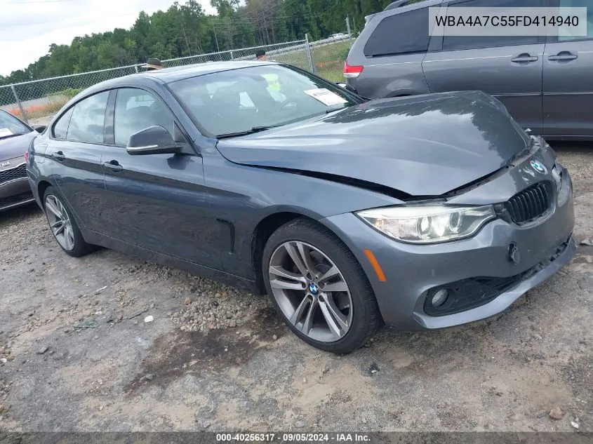 2015 BMW 428 Gran Coupe xDrive VIN: WBA4A7C55FD414940 Lot: 40256317