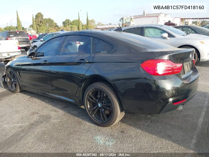 2015 BMW 435I Gran Coupe VIN: WBA4B1C57FD418160 Lot: 40297362