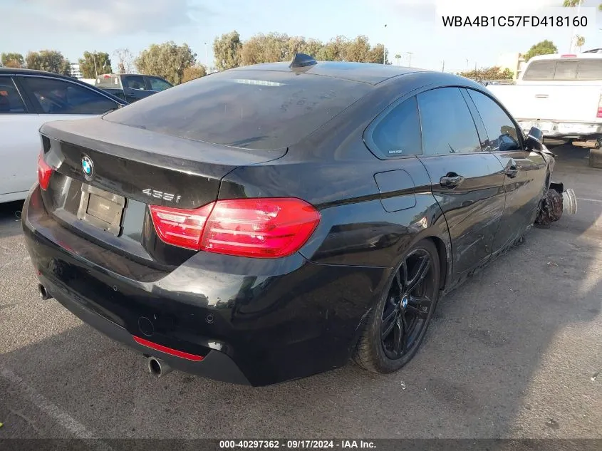 WBA4B1C57FD418160 2015 BMW 435I Gran Coupe