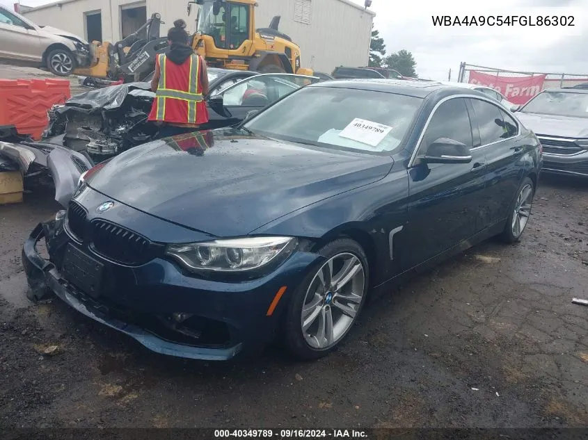 2015 BMW 428 Gran Coupe VIN: WBA4A9C54FGL86302 Lot: 40349789