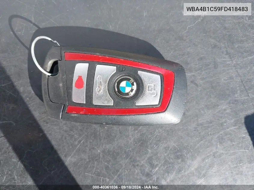 WBA4B1C59FD418483 2015 BMW 435I Gran Coupe