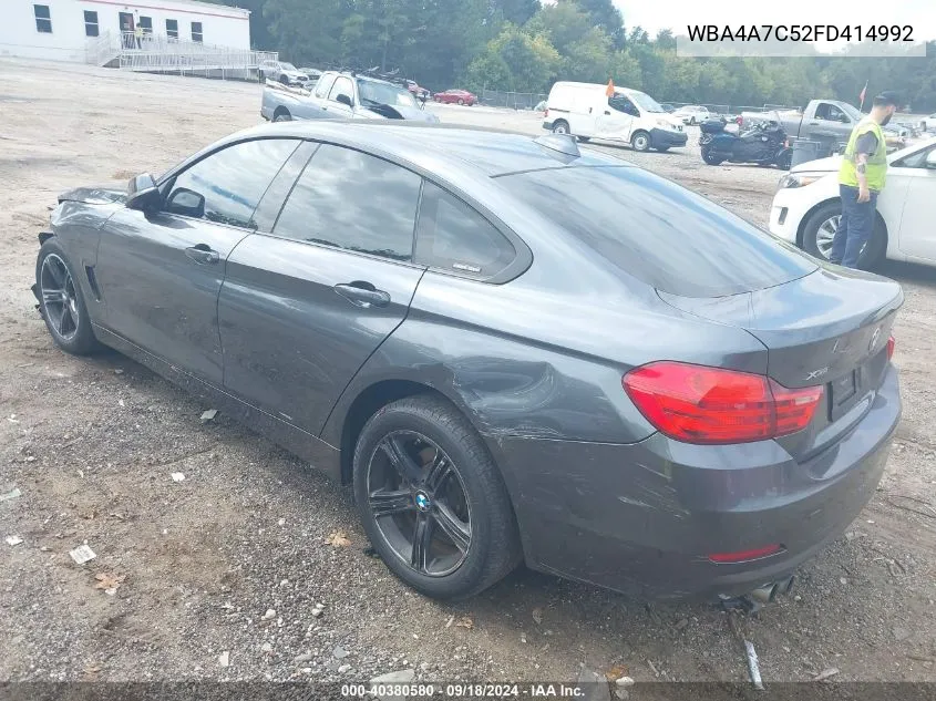 2015 BMW 428 Gran Coupe xDrive VIN: WBA4A7C52FD414992 Lot: 40380580