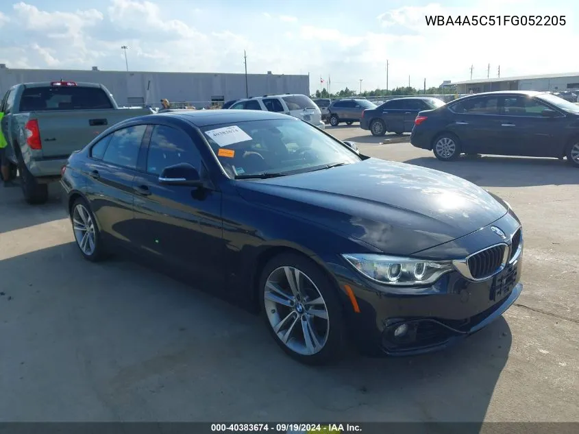 2015 BMW 428 Gran Coupe VIN: WBA4A5C51FG052205 Lot: 40383674