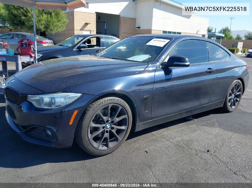 2015 BMW 428I VIN: WBA3N7C5XFK225518 Lot: 40400848