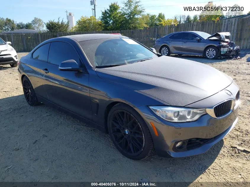 2015 BMW 435I xDrive VIN: WBA3R5C59FK372230 Lot: 40405076