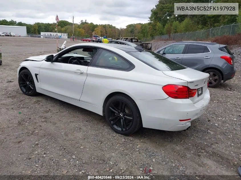 2015 BMW 428I xDrive VIN: WBA3N5C52FK197928 Lot: 40420846