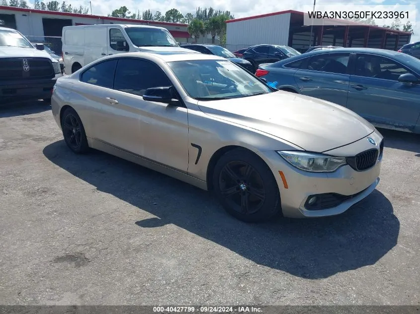 2015 BMW 428I VIN: WBA3N3C50FK233961 Lot: 40427799