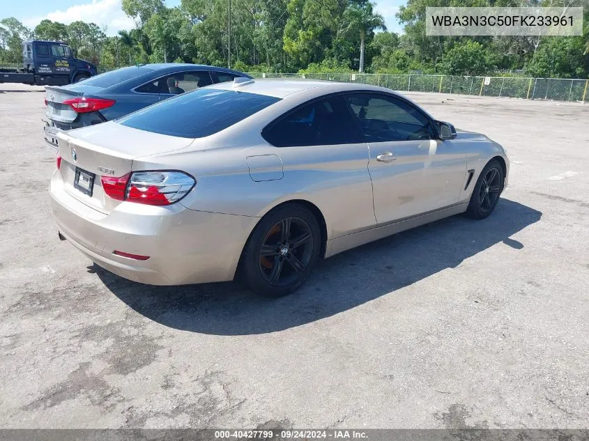 2015 BMW 428I VIN: WBA3N3C50FK233961 Lot: 40427799