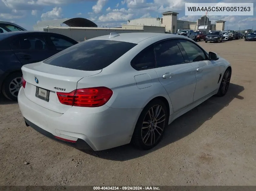 2015 BMW 428 Gran Coupe VIN: WBA4A5C5XFG051263 Lot: 40434234