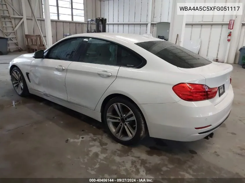 2015 BMW 428 Gran Coupe VIN: WBA4A5C5XFG051117 Lot: 40456144