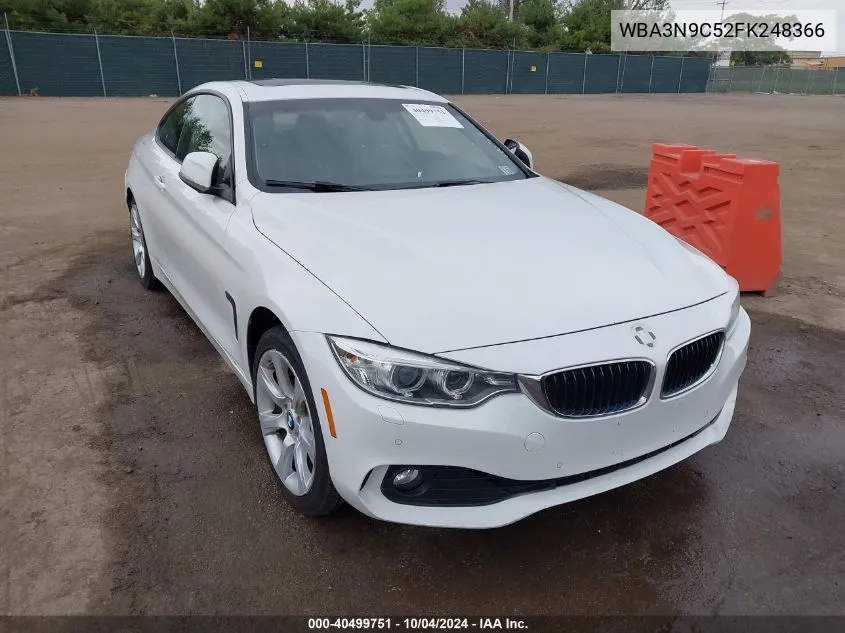 2015 BMW 428I xDrive VIN: WBA3N9C52FK248366 Lot: 40499751