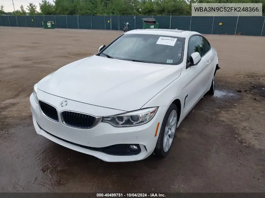 2015 BMW 428I xDrive VIN: WBA3N9C52FK248366 Lot: 40499751