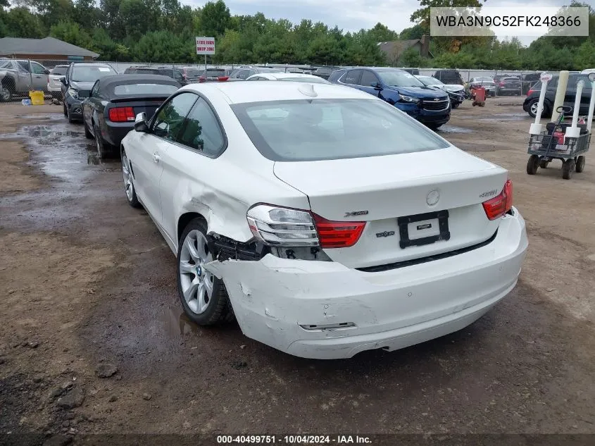 2015 BMW 428I xDrive VIN: WBA3N9C52FK248366 Lot: 40499751