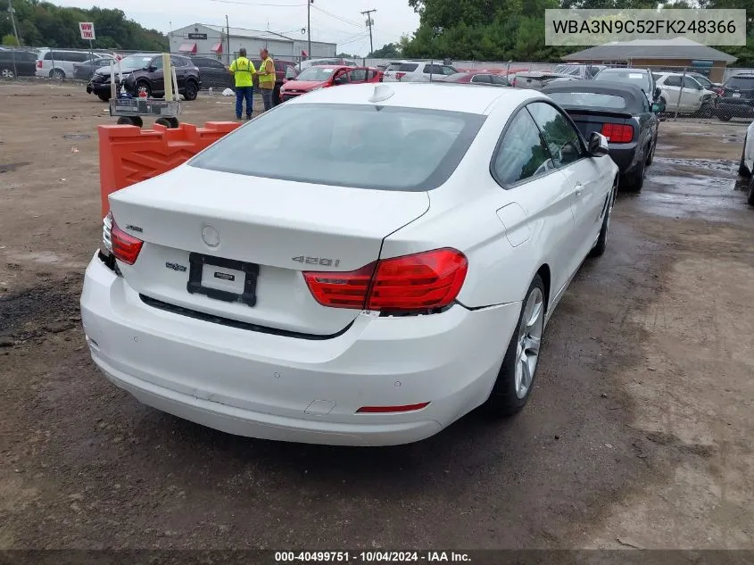 2015 BMW 428I xDrive VIN: WBA3N9C52FK248366 Lot: 40499751