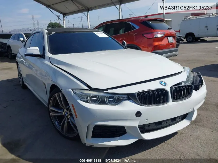 2015 BMW 435 I VIN: WBA3R1C52FK195237 Lot: 40513918