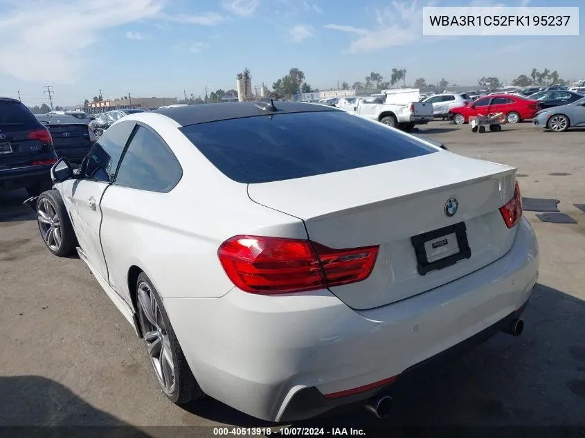 2015 BMW 435 I VIN: WBA3R1C52FK195237 Lot: 40513918