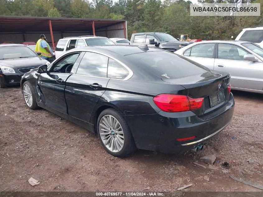 2015 BMW 428 VIN: WBA4A9C50FGL86698 Lot: 40769577