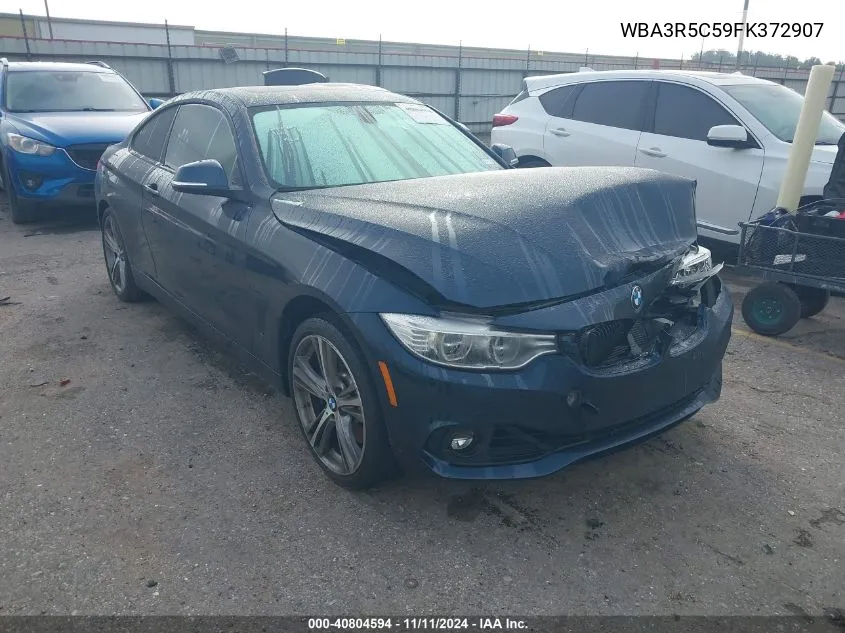 2015 BMW 435I xDrive VIN: WBA3R5C59FK372907 Lot: 40804594