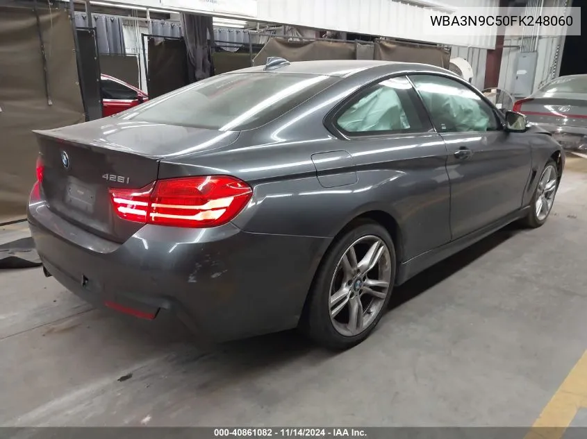 2015 BMW 428 xDrive VIN: WBA3N9C50FK248060 Lot: 40861082