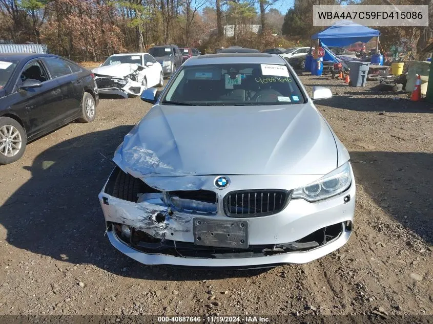 2015 BMW 428 Gran Coupe xDrive VIN: WBA4A7C59FD415086 Lot: 40887646