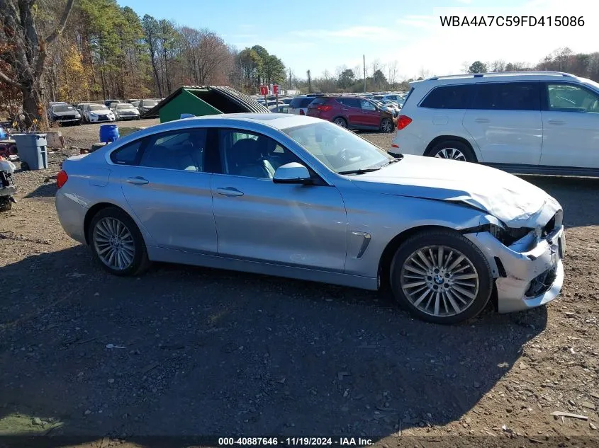 2015 BMW 428 Gran Coupe xDrive VIN: WBA4A7C59FD415086 Lot: 40887646