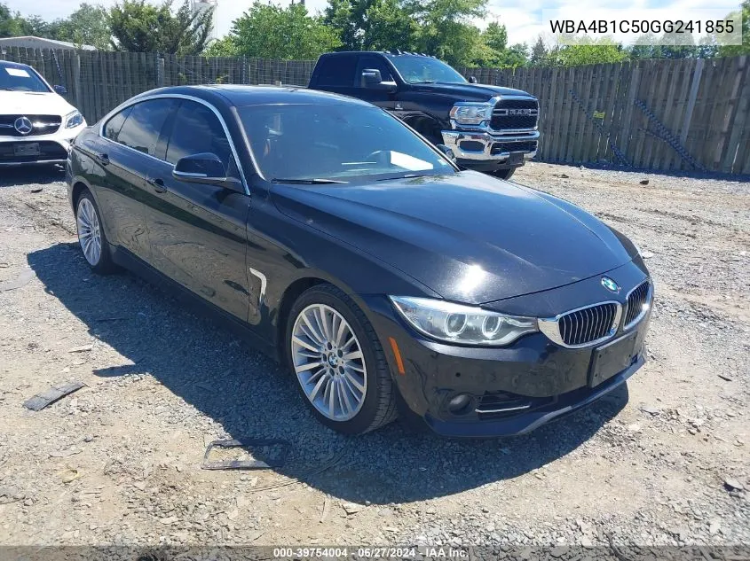 2016 BMW 435I Gran Coupe VIN: WBA4B1C50GG241855 Lot: 39754004