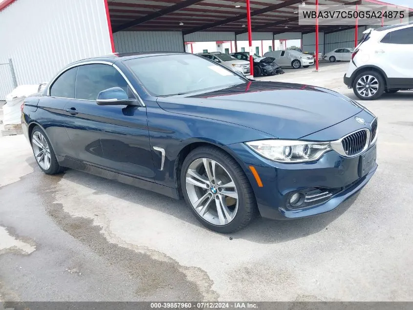 2016 BMW 428I VIN: WBA3V7C50G5A24875 Lot: 39857960