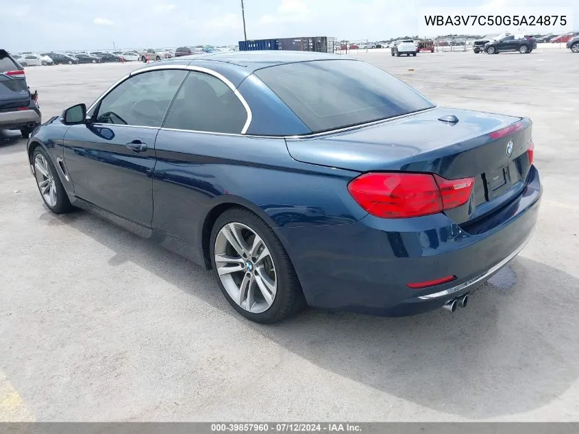 2016 BMW 428I VIN: WBA3V7C50G5A24875 Lot: 39857960