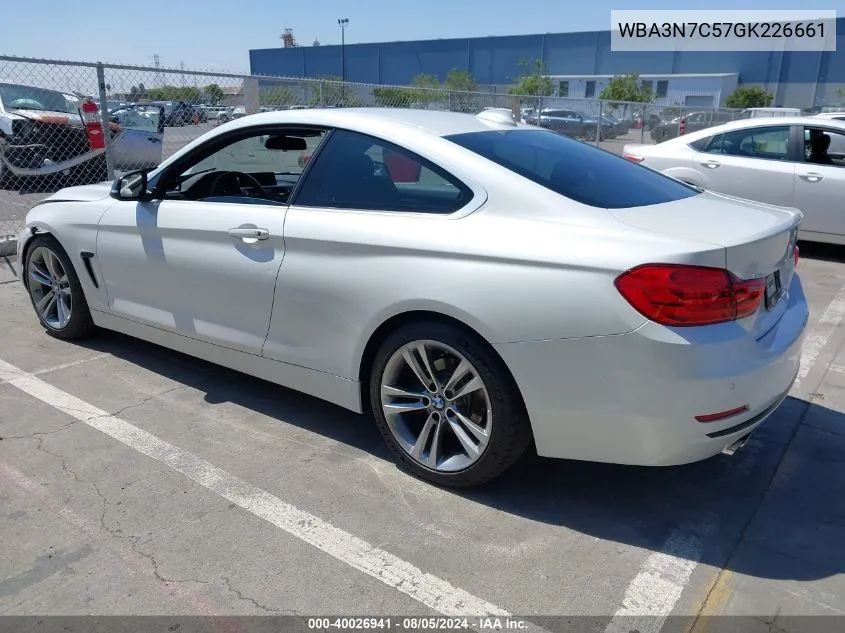 WBA3N7C57GK226661 2016 BMW 428I