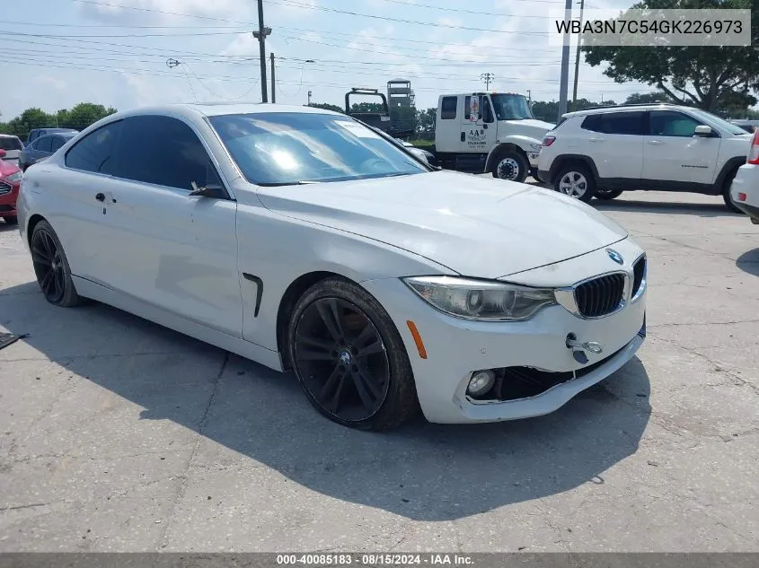 2016 BMW 428I VIN: WBA3N7C54GK226973 Lot: 40085183