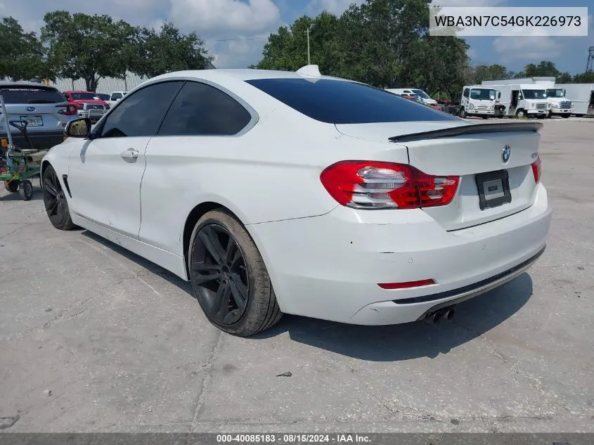 2016 BMW 428I VIN: WBA3N7C54GK226973 Lot: 40085183