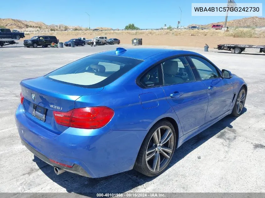 WBA4B1C57GG242730 2016 BMW 435I Gran Coupe