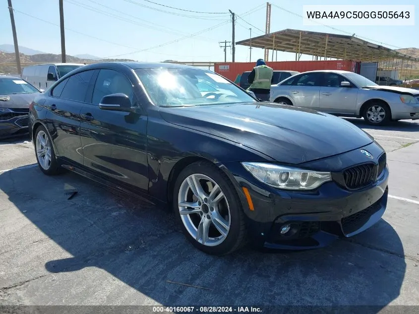 WBA4A9C50GG505643 2016 BMW 428I Gran Coupe