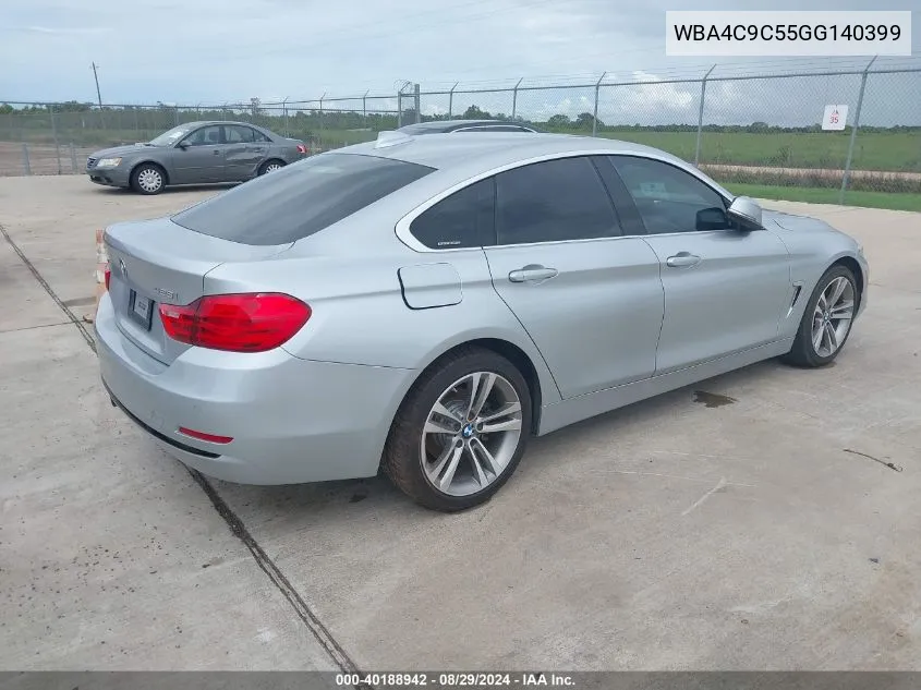 2016 BMW 428I Gran Coupe xDrive VIN: WBA4C9C55GG140399 Lot: 40188942