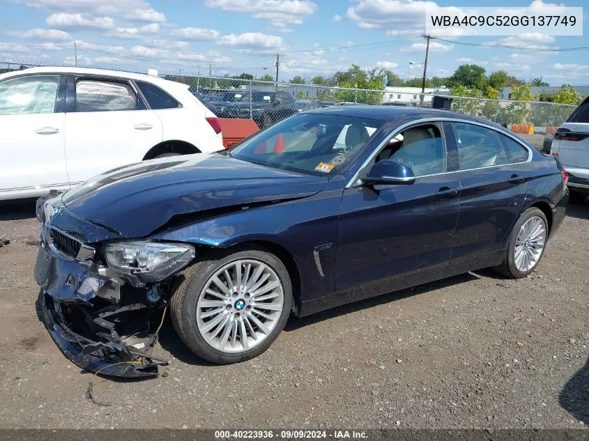 WBA4C9C52GG137749 2016 BMW 428I Gran Coupe xDrive